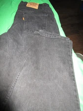 MINT WORN ONCE LEVIS 550 RELAXED TAPERED FIT MENS BLACK JEANS 40X32