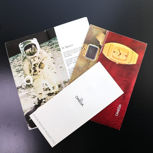 Omega 1972 Brochure and Price List for all models inc.Speedmaster