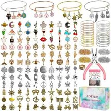 542pcs Bangle Bracelet Making Kit DIY Jewelry Making Kit and Supplies Expanda...
