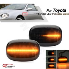 2x Dynamic LED Side Indicator Repeater Light For Toyota Celica Corolla MR2 Supra