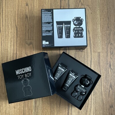 Moschino Toy Boy 3 PIECE GIFT SET - 1.7 OZ EDP Spray - After Shave - Shower Gel