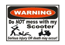 Moped Scooter Sticker Decal Moped Scooter Sticker Decal