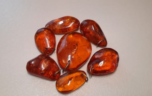 Old Antique Vintage Natural Baltic Amber Pendant 39,92 Gr - Afbeelding 1 van 9