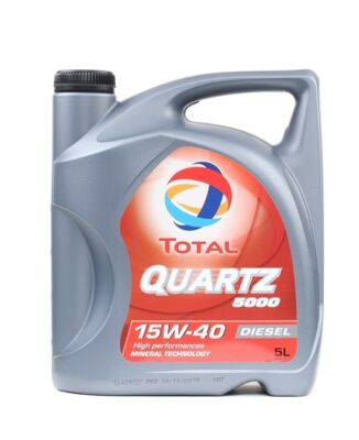 TOTAL Quartz, 5000 Diesel 2148644 Engine Oil  15W-40, 5l, Mineral Oil