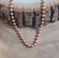 Pure Copper 3mm Ball Chain Bracelet Copper Arthritis Pain Relief Bracelet Anklet