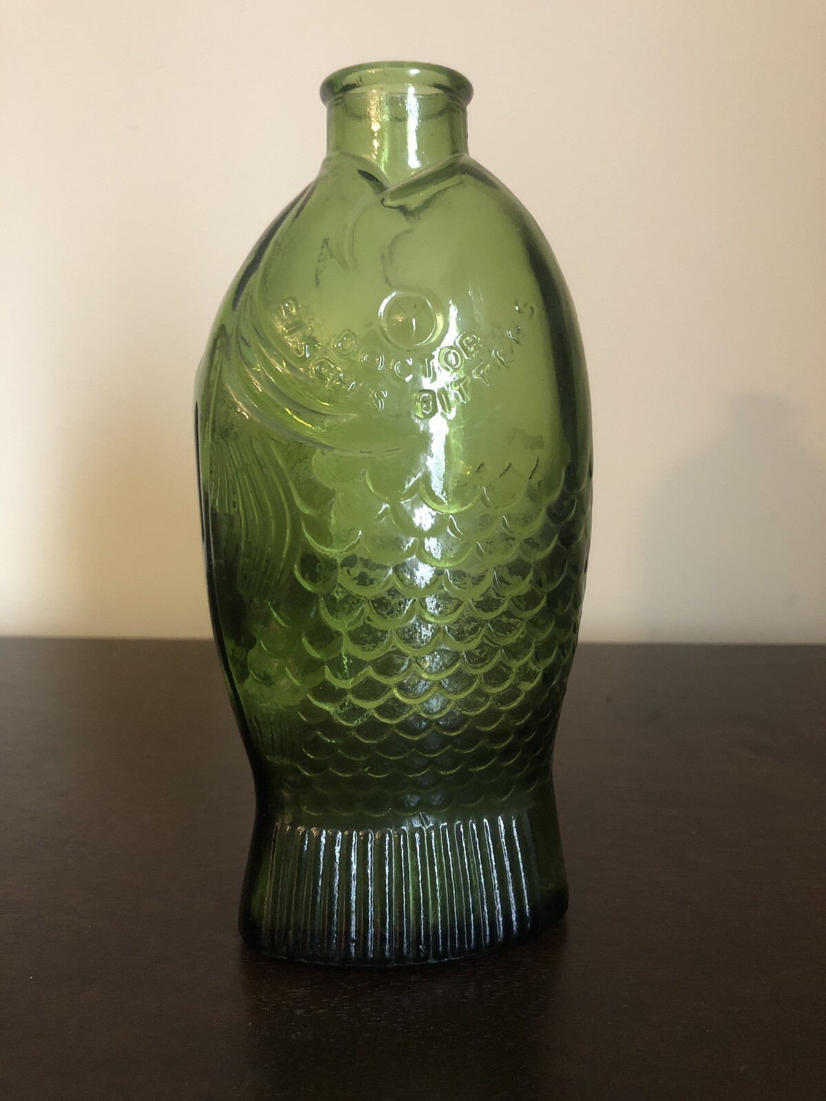 VINTAGE Wheaton Green Fish Bottle Doctor Fisch's Bitters Millville, New Jersey eBay