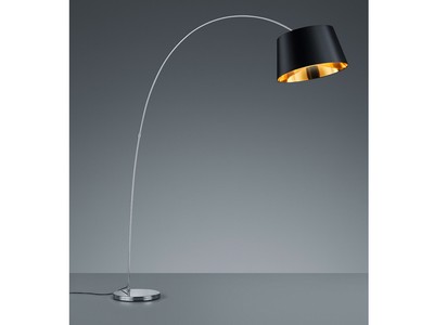 Standlampe mit STOFF Lampenschirm rund Höhe 160cm Ø 50cm schöne Wohnraumleuchten