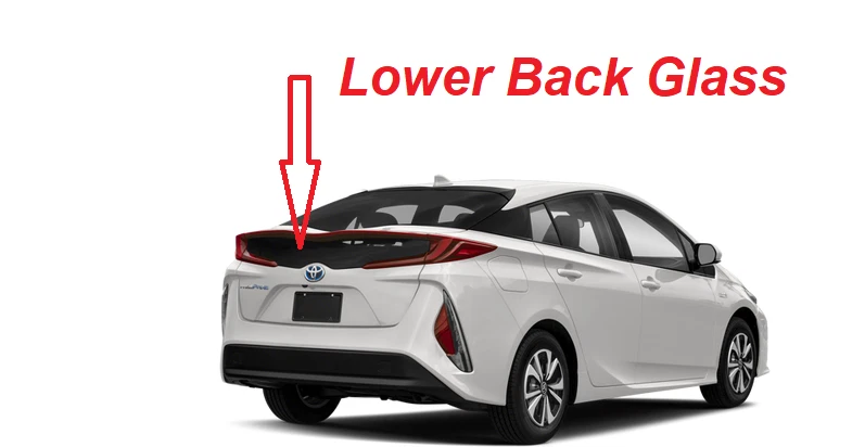 Fits 2017 to 2022 Toyota Prius Prime Back Window Lower Glass/Heated/Dark Tinted Foto 2 de 4