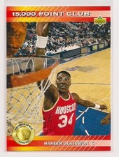 1992-93 HAKEEM OLAJUWON UPPER DECK *15,000 POINT CLUB* #PC20 HOUSTON ROCKETS