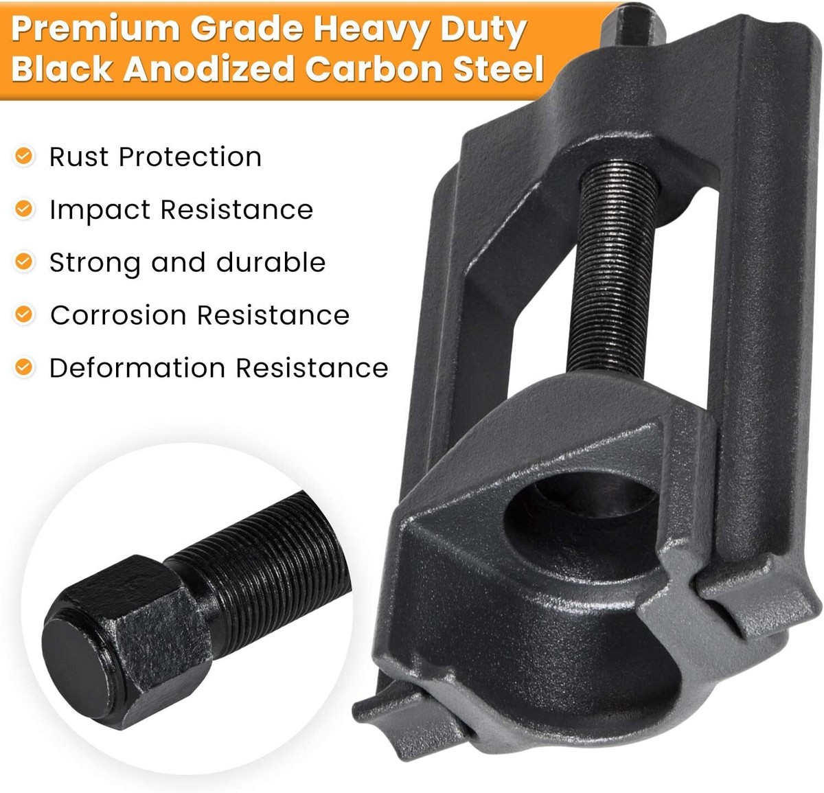Heavy Duty Universal U-Joint Puller & Bearing Cup Installer Set – Class 6-8, 2-Piece