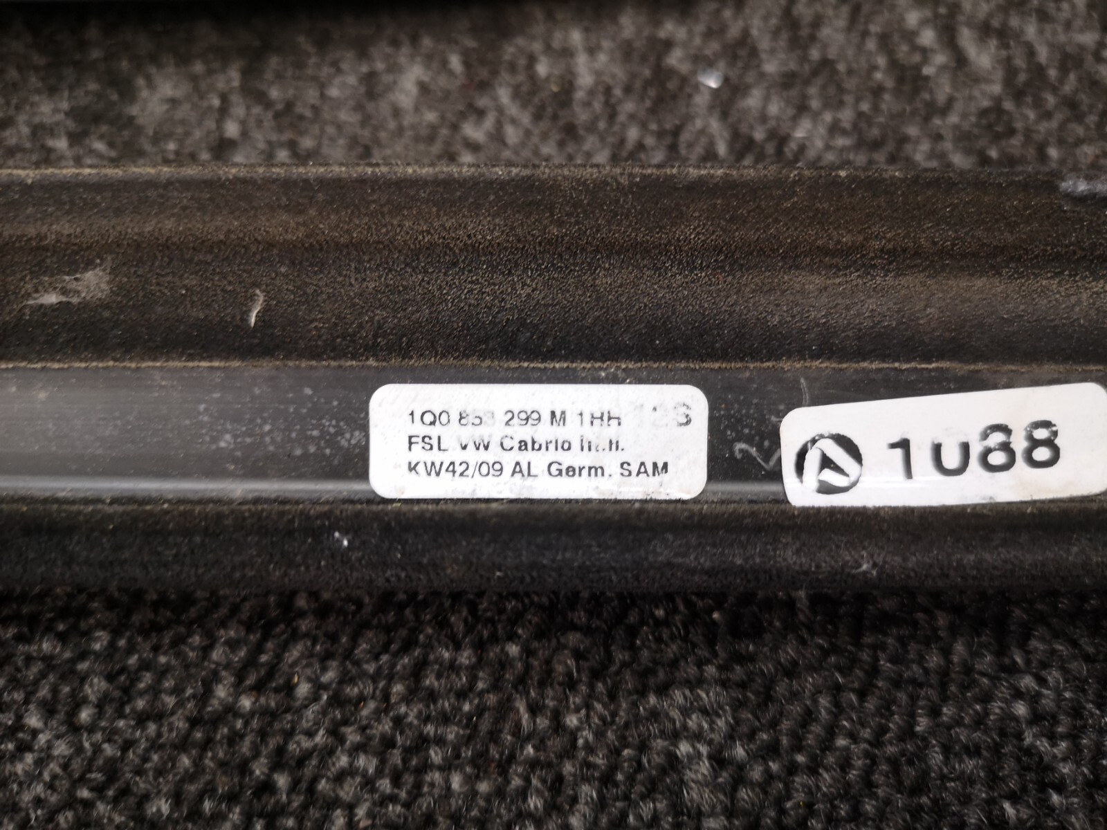 VW EOS 1F Dichtung Verdeck Heckklappengummi 1Q0827705M 1Q0853299M  