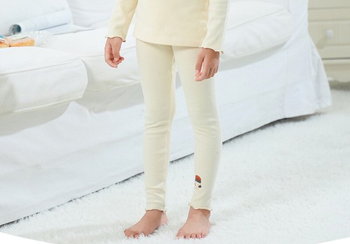 Girls' Warm Fleece Lined Leggings Kids Soft Comfy Thermal Long Underwear Bottoms - Picture 9 of 33