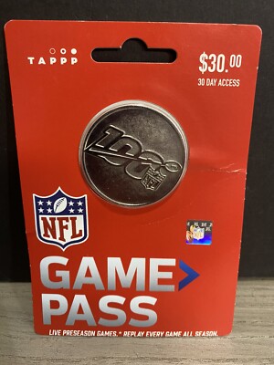 NFL 100 Years Anniversary Coin  - Inactive NFL Game Pass Card