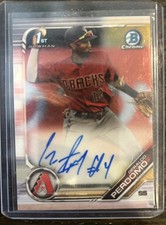 2019 Bowman Chrome 1st Prospects Autographs Geraldo Perdomo Auto Rookie Rc