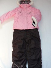 NWT Girls Zero XPosur Snowsuit Size 4 Winter Jacket Coat Bibs Pants Pink Ski NEW