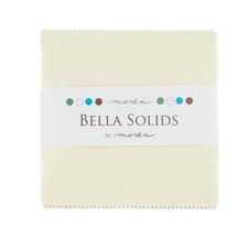 Bella Solids 5" Square Pack in Snow by Moda