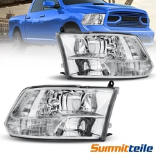 Chrome Front Lamp Headlights For 2011-2018 Dodge Ram 1500 2500 3500 4500 5500