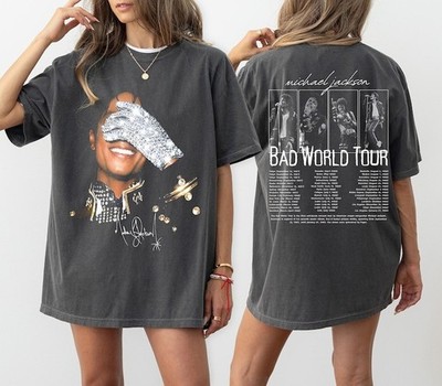 希少 Michael Jackson Bad Tour '87 スタッフTシャツ s-l400.jpg