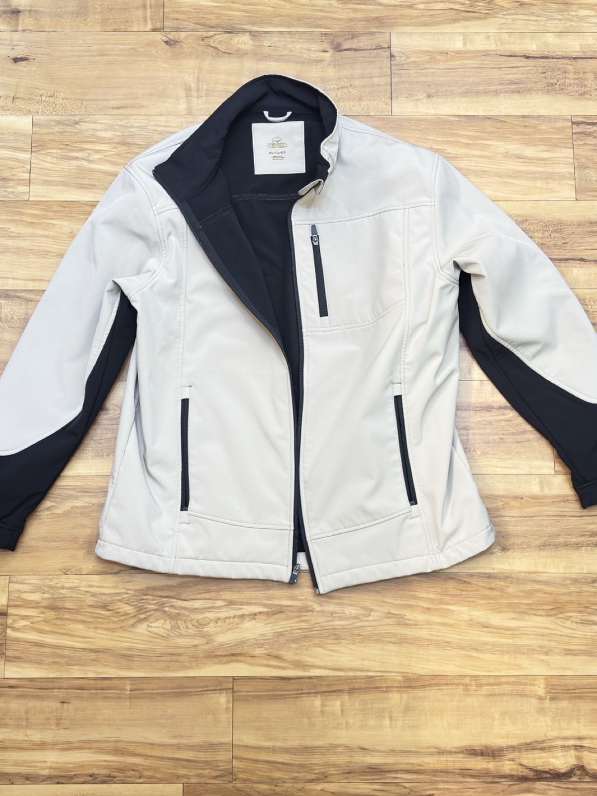 RedHead Beige Black Full Zip Softshell Jacket Men… - image 2