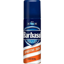Barbasol Thick Rich Shaving Cream, Sensitive Skin Lot of 3