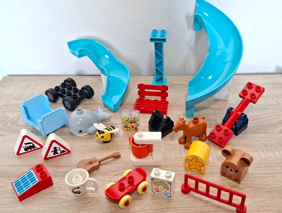 LEGO DUPLO EINZELTEILE ZUBEHÖR FÜR WOHNHAUS BAUERNHOF ZOO SPIELPLATZ EISENBAHN