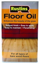 Wood Floor Oil Rustins 5 Litre Enhances the Beauty of Bare Wood Interior Floors