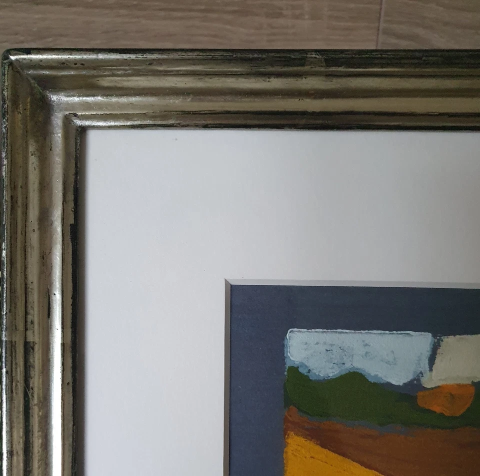 Klaus Fußmann, Linolschnitt, hochwertig gerahmt, handsigniert, TOP Zustand *** - Bild 4 von 4