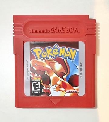 Pokémon Rot (Glurak Edition) Gameboy Patrone 3D Druck Wanddeko Groß (21x23 cm)