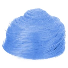 4.9ft x 2 in Faux Fur Fabric Precut Strips Plush Roll, Sky Blue
