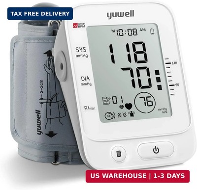 Blood Pressure Monitor Digital Upper Arm Cuff Home Use Large Display 99 Readings