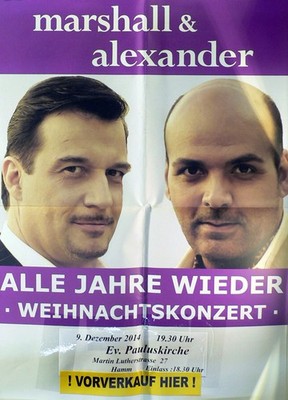 Marshall + Alexander - 09.12.14 Hamm - Veranstaltungs-Poster A2-40