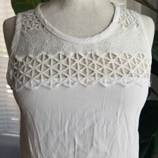 ASTR the Label white silk tunic top size XS