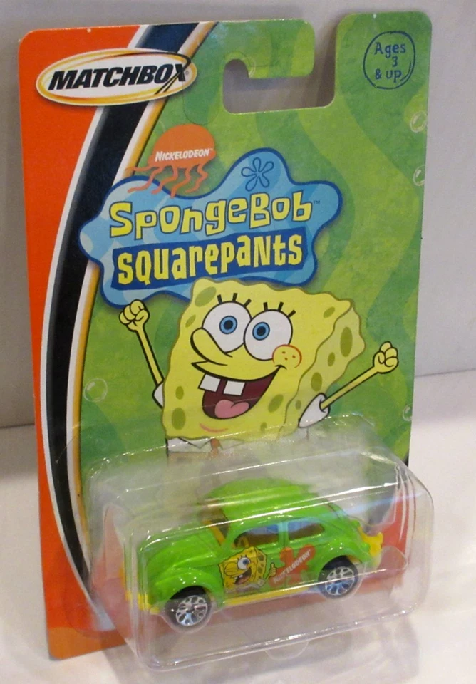 PANTALONES CUADRADOS MATCHBOX NICKELODEON BOB ESPONJA ~VOLKSWAGEN BEETLE / BUG~ Foto 4 de 4