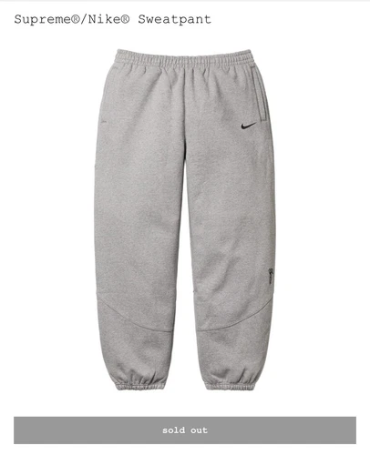 Pantalon de survêtement Supreme®/Nike®? Large Gris SS25 En main Envoi rapide ✈️