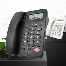 Corded Landline Phone Fixed Telephone for Hotel Room, Office Use Caller Display