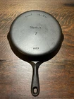 Vintage Griswold Good Health #7 Cast Iron Skillet 657 - Restored