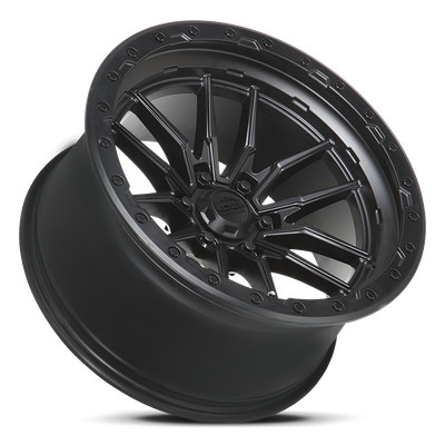 1 New 17x9 Lock Off-Road Krawler Matte Black Ring 6x139.7 6x5.5 ET-12 Wheel Rim