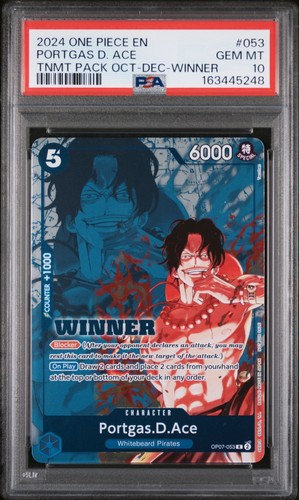Portgas.D.Ace (3rd Anniversary Winner) graded PSA 10 for sale on eBay