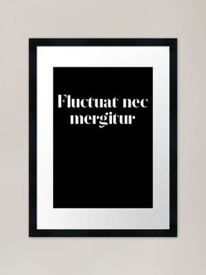 Fluctuat nec mergitur - Paris Frame Framed Wall Art Poster Canvas Print Picture