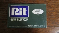 Vintage RIT Fabric TINT & DYE - 35 DARK GREEN