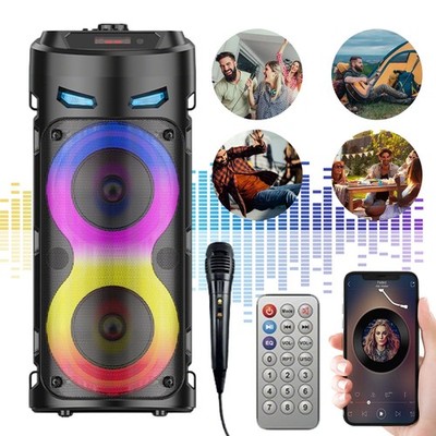 Bluetooth Box Outdoor Lautsprecher RGB Lichter Wireless kabellos für Party