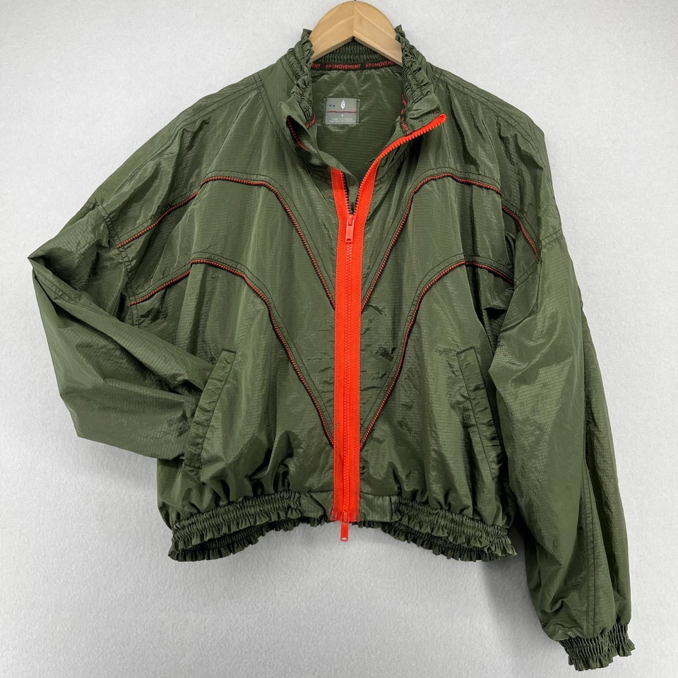 Chaqueta FP MOVEMENT S FREE PEOPLE Starting Lineup Cortavientos Ripstop Verde Foto 2 de 4