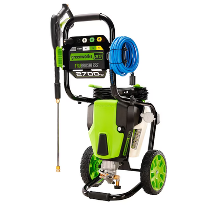 #ad Greenworks Pro 2700 PSI 2.3 GPM Cold Water Electric Pressure washer with 5 Spray $265.99