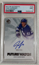 2011 SP Authentic #225 Jake Gardiner Future Watch Autograph PSA 9 500/999