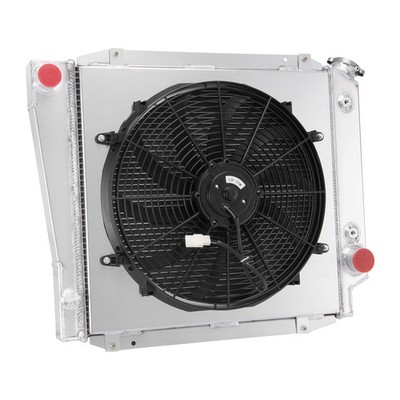 4Row Radiator For 1966 1967 1968 1969 1970 1971-1976 Ford Early Bronco 5.0L V8
