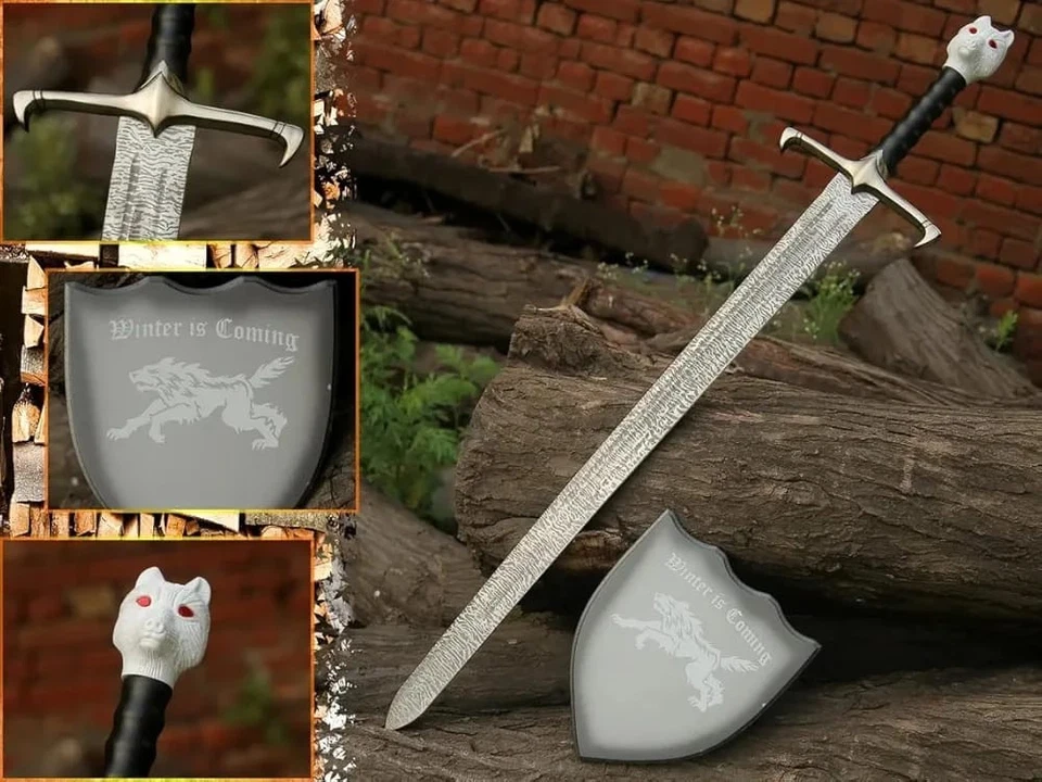 Espada Longclaw Edición Libro Réplica Juego de Tronos/Placa de Pantalla/Jon Snow SWD Foto 3 de 4