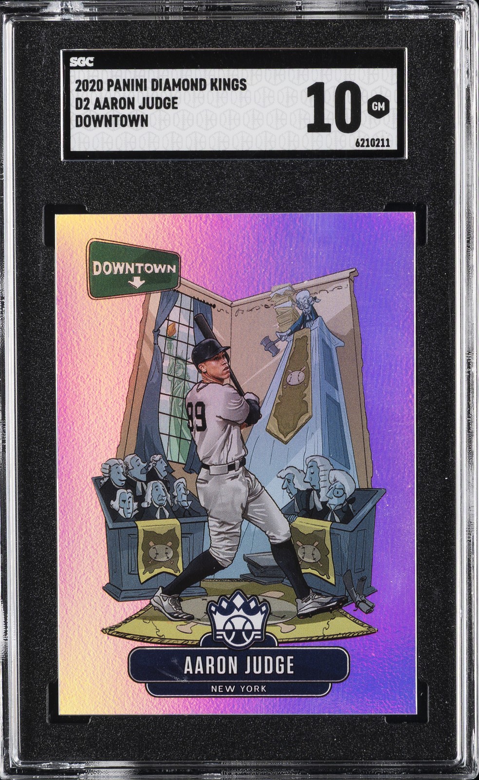 2020 DIAMOND KINGS DOWNTOWN #D2 AARON JUDGE SGC 10 GM