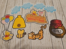 Disney's WINNIE THE POOH Cardstock 10 Piece Printed Embellishment Die Cuts