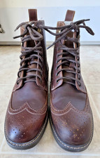 Men's Brown Leather Bass 'Billy' Boots Shoes Sz 9