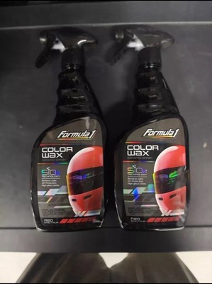 Formula 1 Color Car Wax Spray, High Performance Formula, Erase Car -2 Piece Red